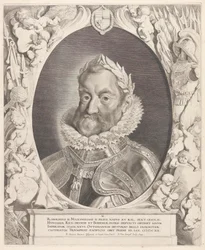 Porträt des Kaisers Rudolph II mit Lorbeerkranz